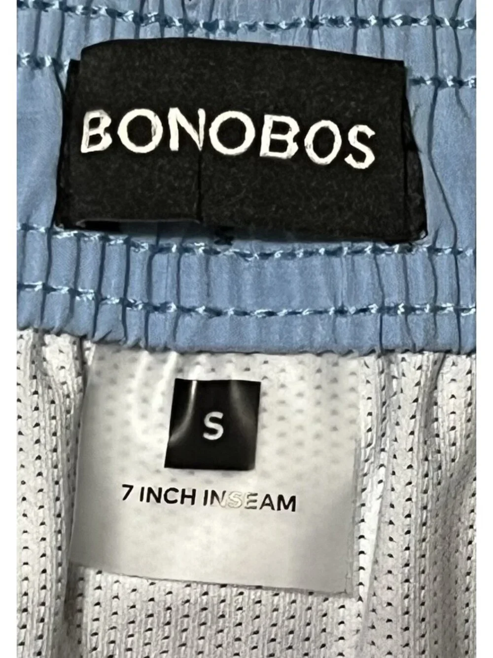 Bonobos Marlin Print Swim Trunks Small Blue UPF 50 Quick Dry 7in Mesh Lined NWT